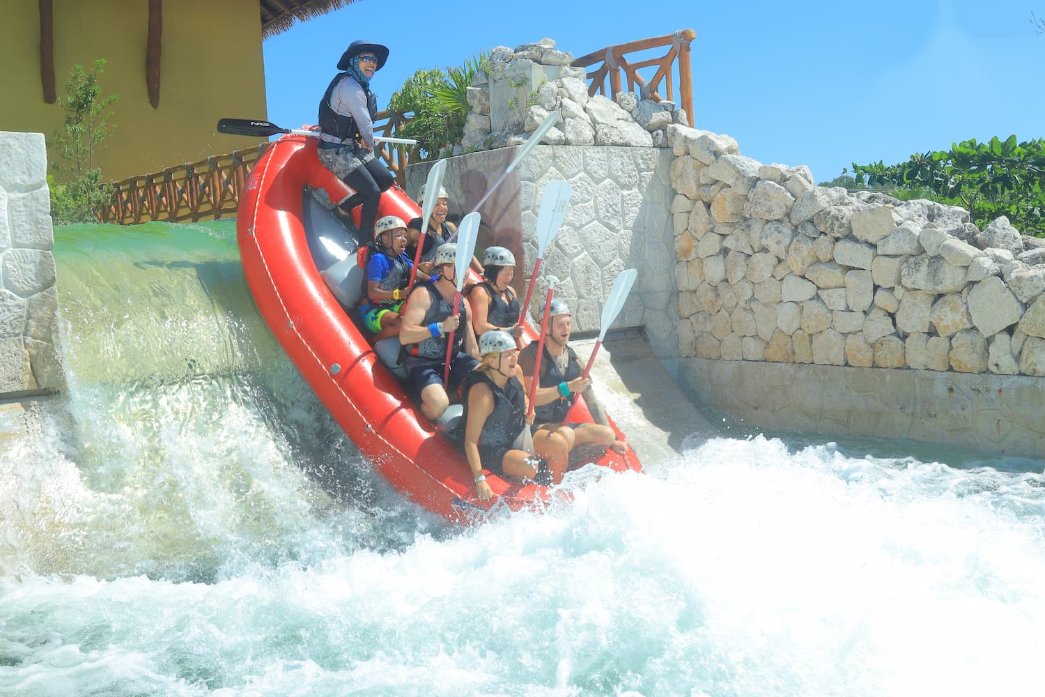 xavage park waterfall rafting