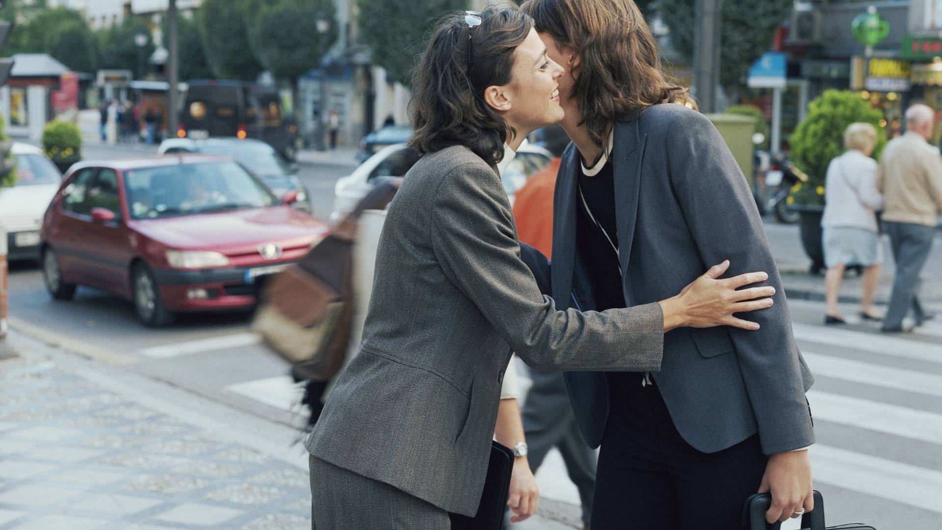 greeting kiss on cheek